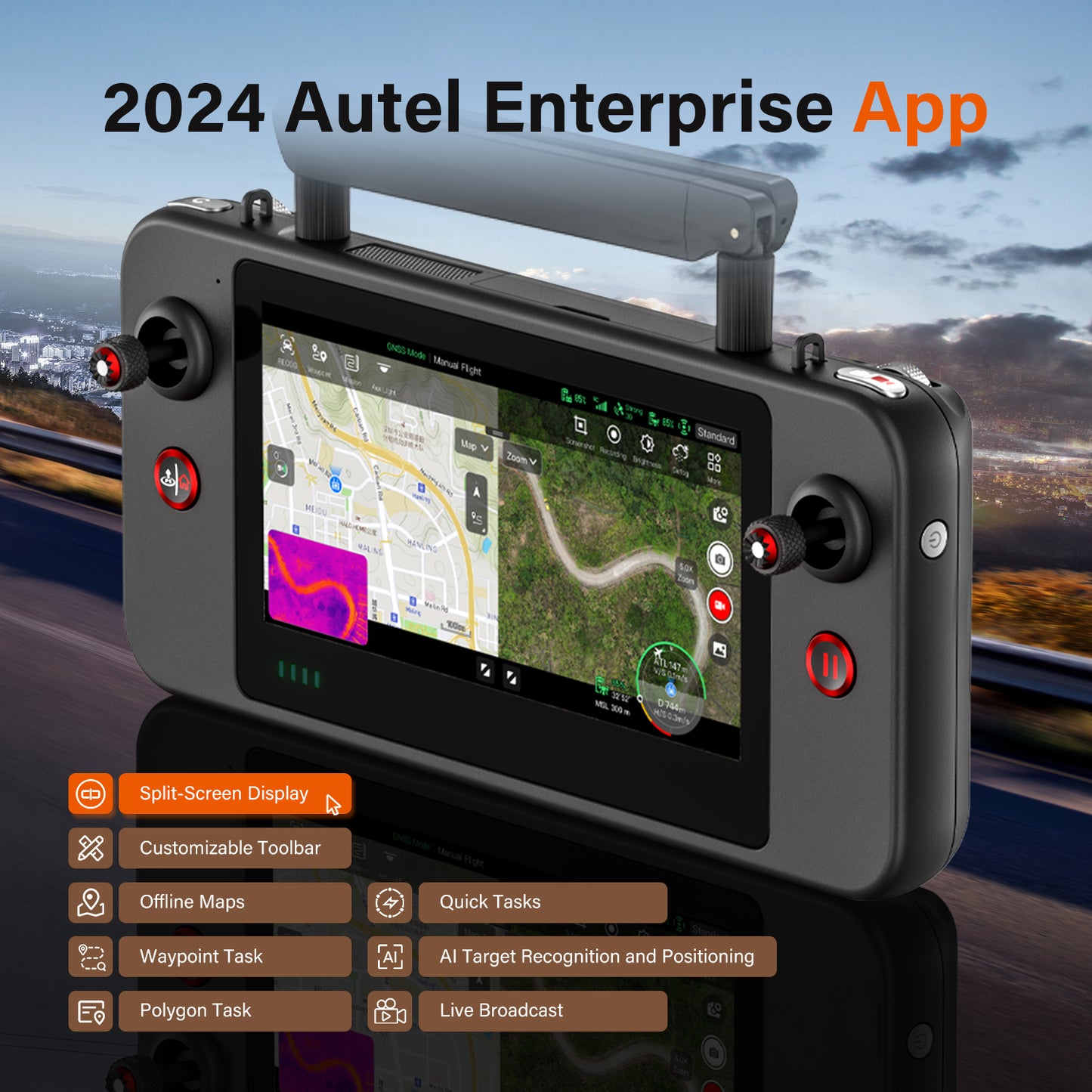 Autel EVO Lite 640T Enterprise Drone – Thermal + 48MP Zoom Camera
