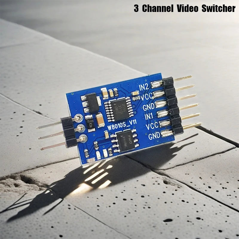 5.8G 3 Channel Video Switcher Module 3 way Video Switch Compatibale With RC Camera For FPV Drone UAV Accessories