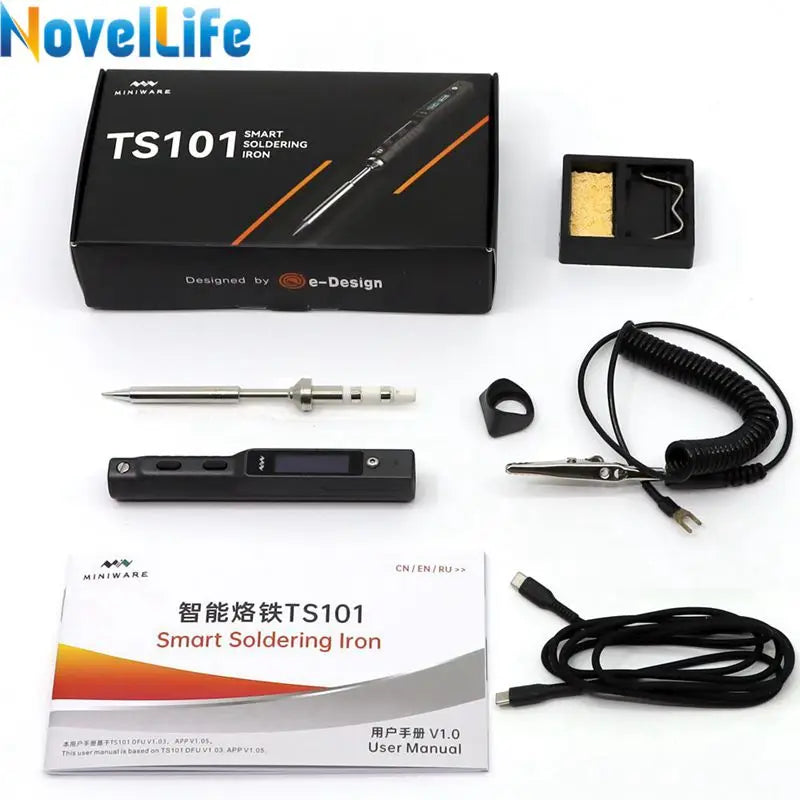 TS101 Electric Soldering Iron – 65W USB Digital, Adjustable Temperature