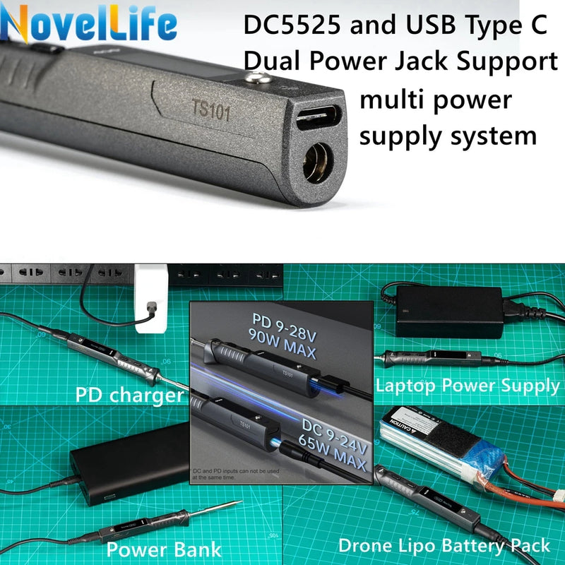 TS101 Electric Soldering Iron – 65W USB Digital, Adjustable Temperature
