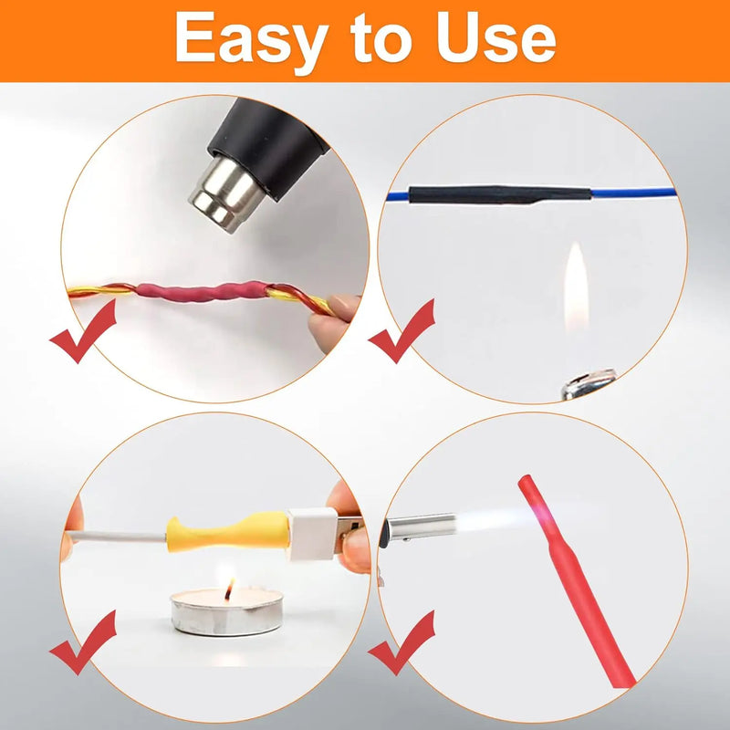 Heat Shrink Tubing Set – 560/580PCS, Multi-Colour, 11 Sizes, EVA