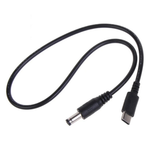 USB-C to 5.5×2.1mm PD Power Cable – 9V/12V/15V/20V, 3A, 120W