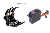 160mm/170mm 1 Dof Metal Robot Arm Gripper Mechanical Claw Clamp Servo MG996 Black/Silver Robotic Claw For Arduino Robot DIY Kit
