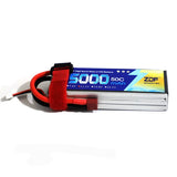 ZDF FPV 5000mAh LiPo – 2S/3S/4S/6S, 50C/100C, 7.4–22.2V