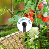 2000/100Pcs Self Locking Nylon Cable Ties Plastic Cord Tie Heavy Duty Cables Fastening Rings Loop Hardware Organizer Wire Straps