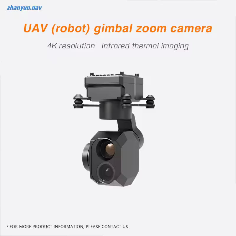 Uav PTZ camera Infrared thermal imaging three-axis UAV 4K professional HD camera Brushless quadcopter FPV