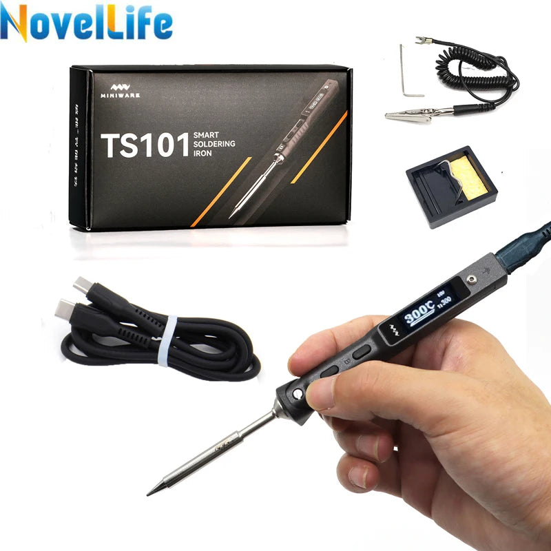 TS101 Electric Soldering Iron – 65W USB Digital, Adjustable Temperature