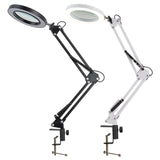 LED Magnifier Lamp – 10X, Clamp-On, 3-Color Light for Repairs