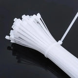 2000/100Pcs Self Locking Nylon Cable Ties Plastic Cord Tie Heavy Duty Cables Fastening Rings Loop Hardware Organizer Wire Straps