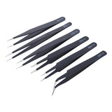 6PCS ESD Stainless Steel Tweezers Set – Anti-Static Precision Tools