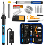 Digital Soldering Iron Kit – 80W Adjustable LCD, Tips & Solder Included