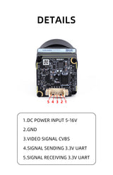Axisflying New High Resolution Thermal Camera for FPV Drone Camera 640*512 OEM Mini Series CVBS Analog Interface Camera Module