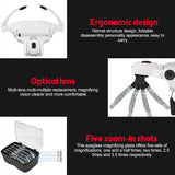 Adjustable LED Head Magnifier – 1.0X to 3.5X Glasses