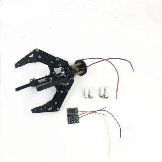 3D Printed 4 Fingers Robot Mechanical Arm Clamp Robot Gripper N20 Motor Clip Acrylic Robot Gripper For Drone Robot Claw DIY Kit