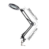 LED Magnifier Lamp – 10X, Clamp-On, 3-Color Light for Repairs