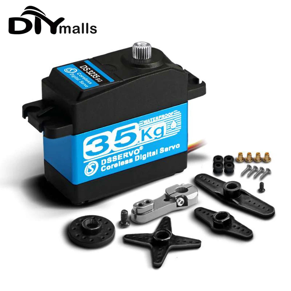 Coreless Servo 35Kg Ds3235 High Speed Servo Pro  270 Degree Digital And Stainless Steel Gear Servo Waterproof for Robotic Car