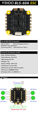 F405 V3 F722 Flight Controller BLS 4-in-1 60A 80A ESC 2-6S Lipo Stack/Flytower for Remote Control FPV Racing Drone Quadcopter