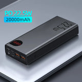 Baseus 65W Power Bank – 20000mAh PD QC 3.0, 22.5W Output