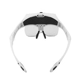 Adjustable LED Head Magnifier – 1.0X to 3.5X Glasses