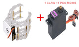 160mm/170mm 1 Dof Metal Robot Arm Gripper Mechanical Claw Clamp Servo MG996 Black/Silver Robotic Claw For Arduino Robot DIY Kit