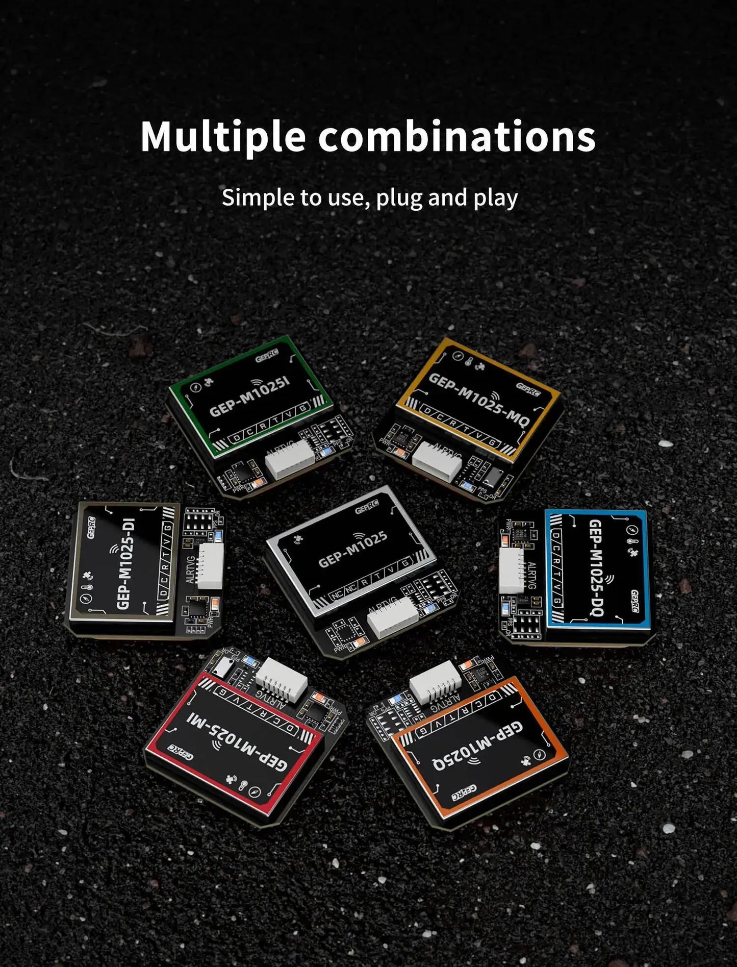 GEPRC GEP-M1025 Series GPS Module M10050 Chip Multi Satellite Magnetometer Barometer Farad Capacitor Accurate for FPV Drone